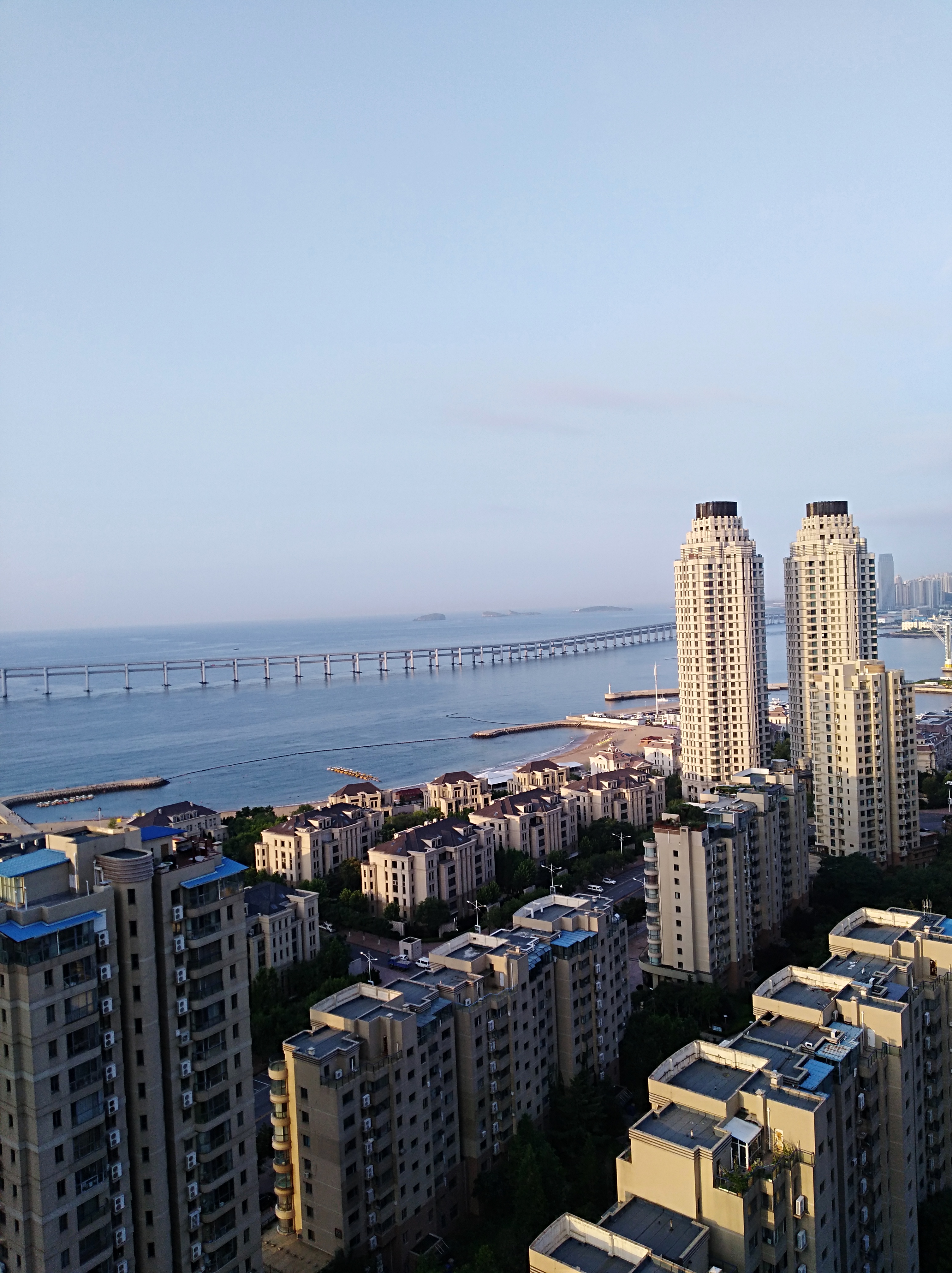 星海广场精品复式无限海景双床房-大连沙河口区日租