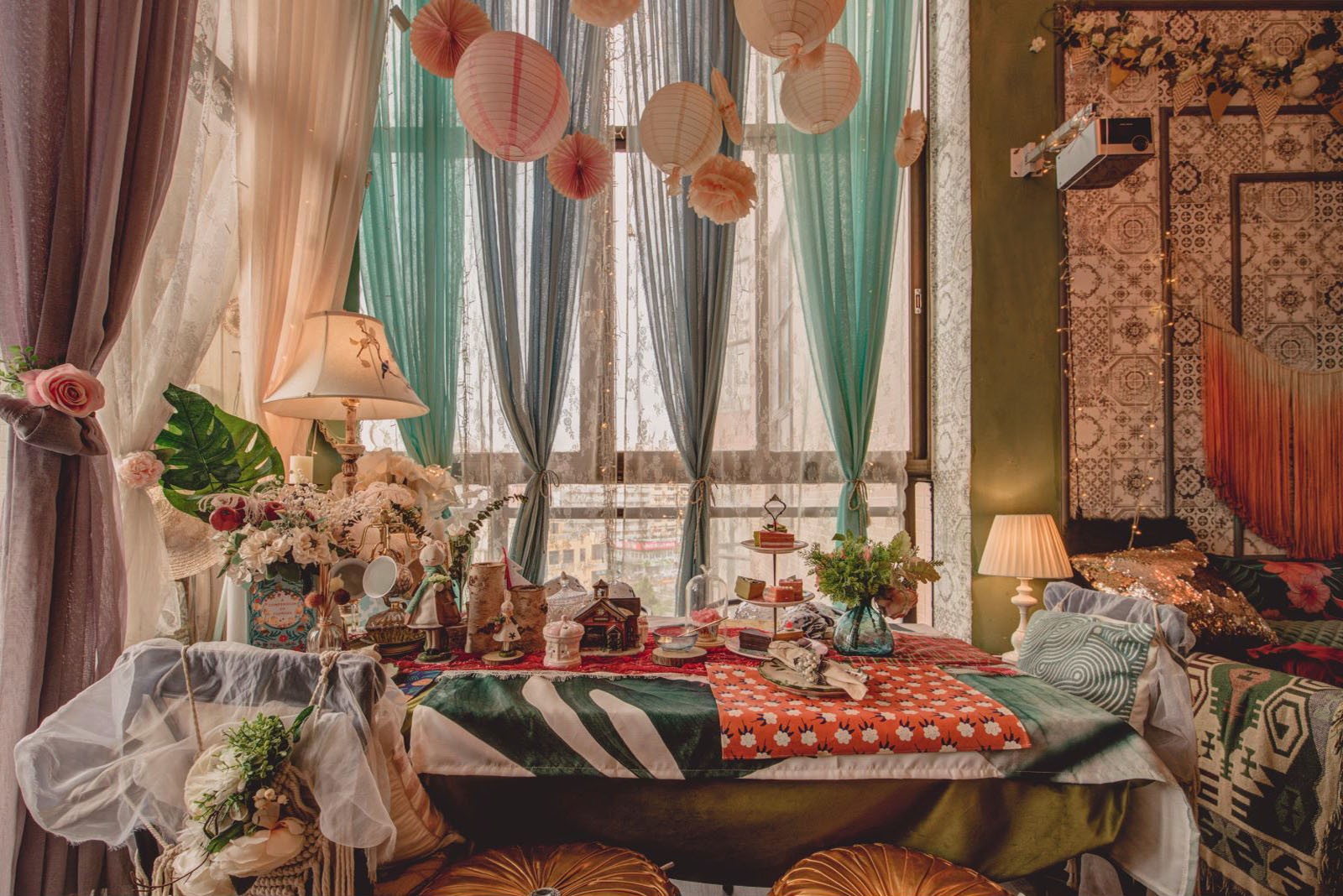 朵果.复古.馥郁.爱丽丝下午茶时间.小妇人的趣味城市中心loft复式3房近情侣路