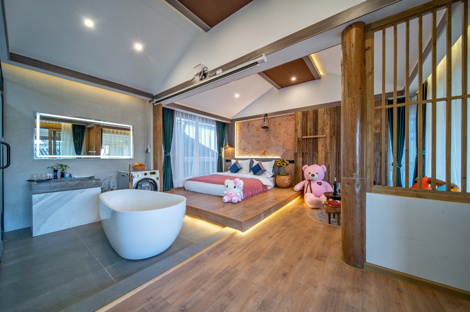 🏅️连住接机或接站●丽江古城【尘语套房】空调浴缸●巨幕投影●雪山抢票●停车方便