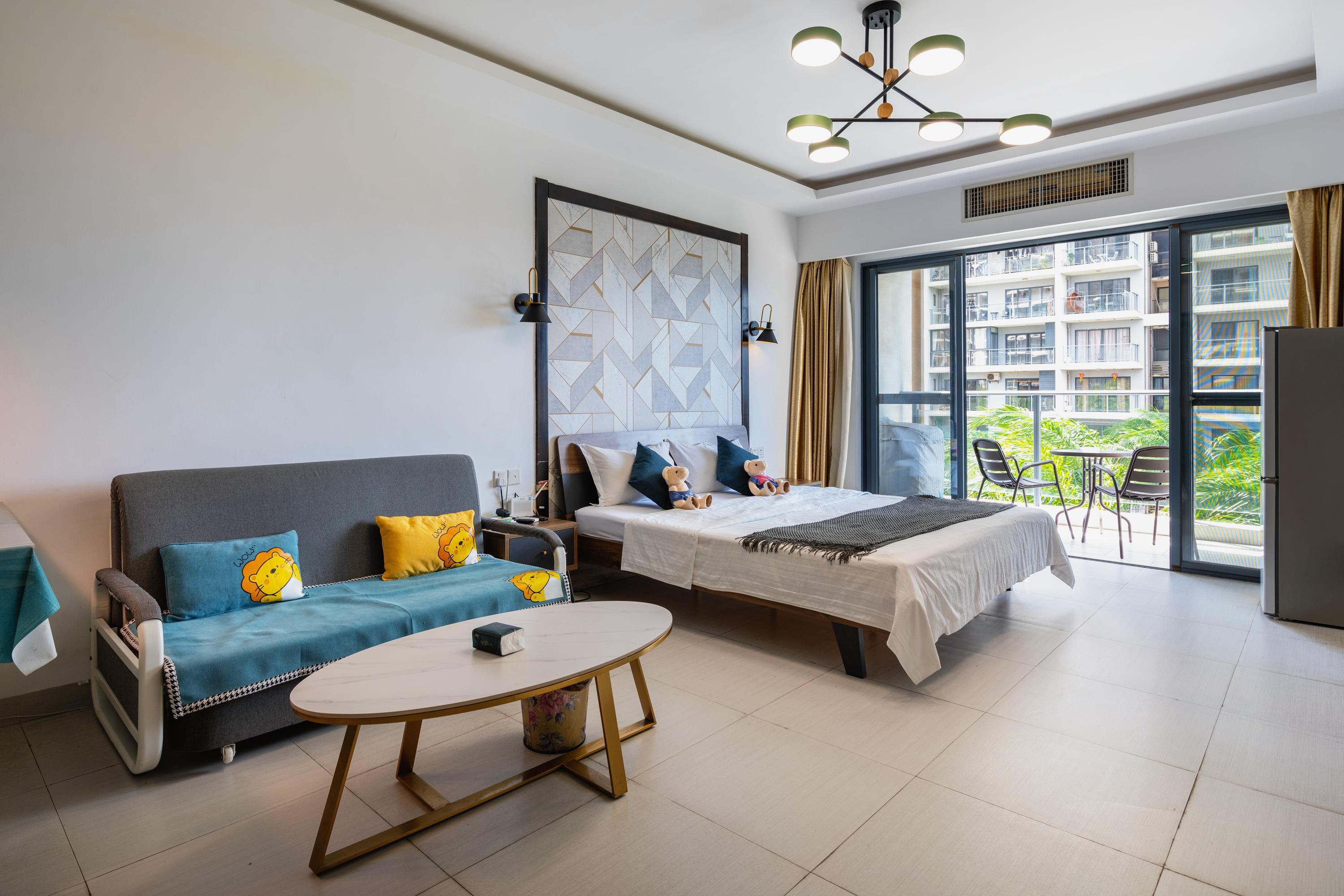 三亚湾蓝色海岸园林景观大床房/近椰梦长廊、沙滩