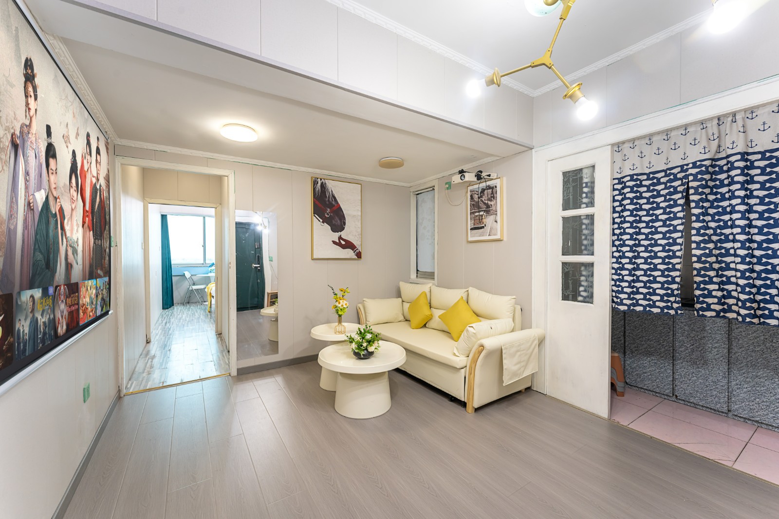 湖滨/可长租/西湖边地铁口/龙翔桥/西湖断桥/雷锋塔/两室三床六人