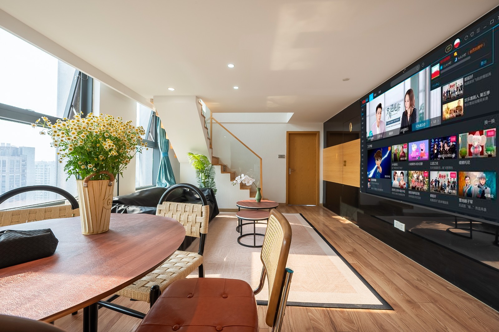 地铁直达平江路+火车站+观前街+拙政园 loft豪华3室投影房