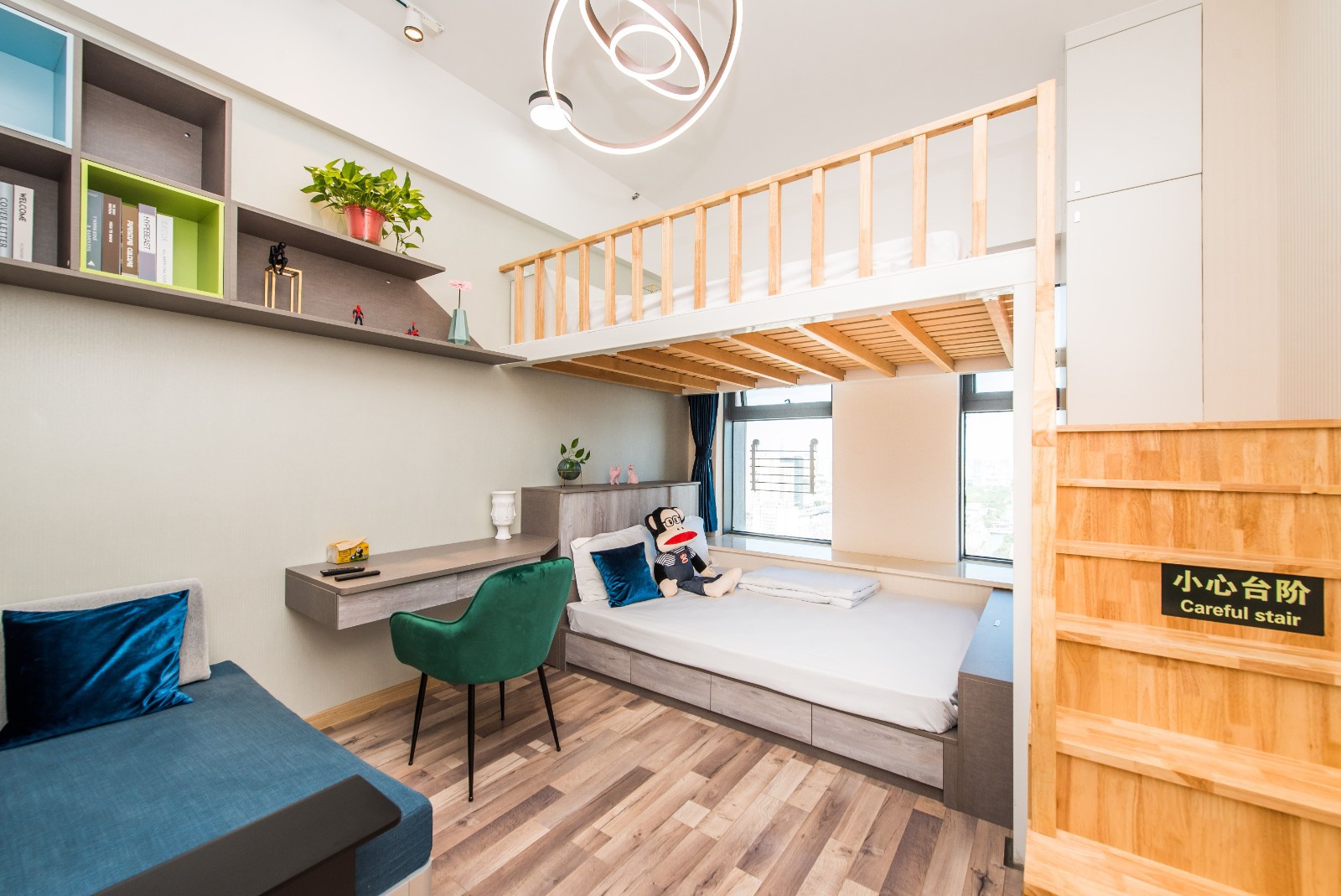 地铁直达火车站/观前街/苏博 顶层公寓 双大床房 近苏州园林