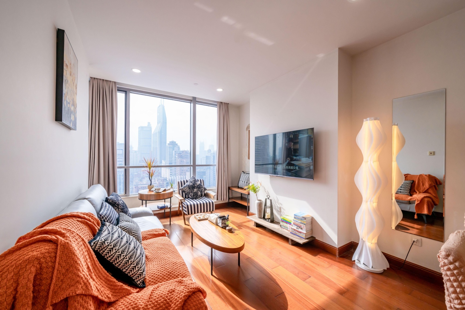 醒家933南苏州河/四行仓库/外滩夜景/人民广场南京路步行街/高层观景轻奢舒