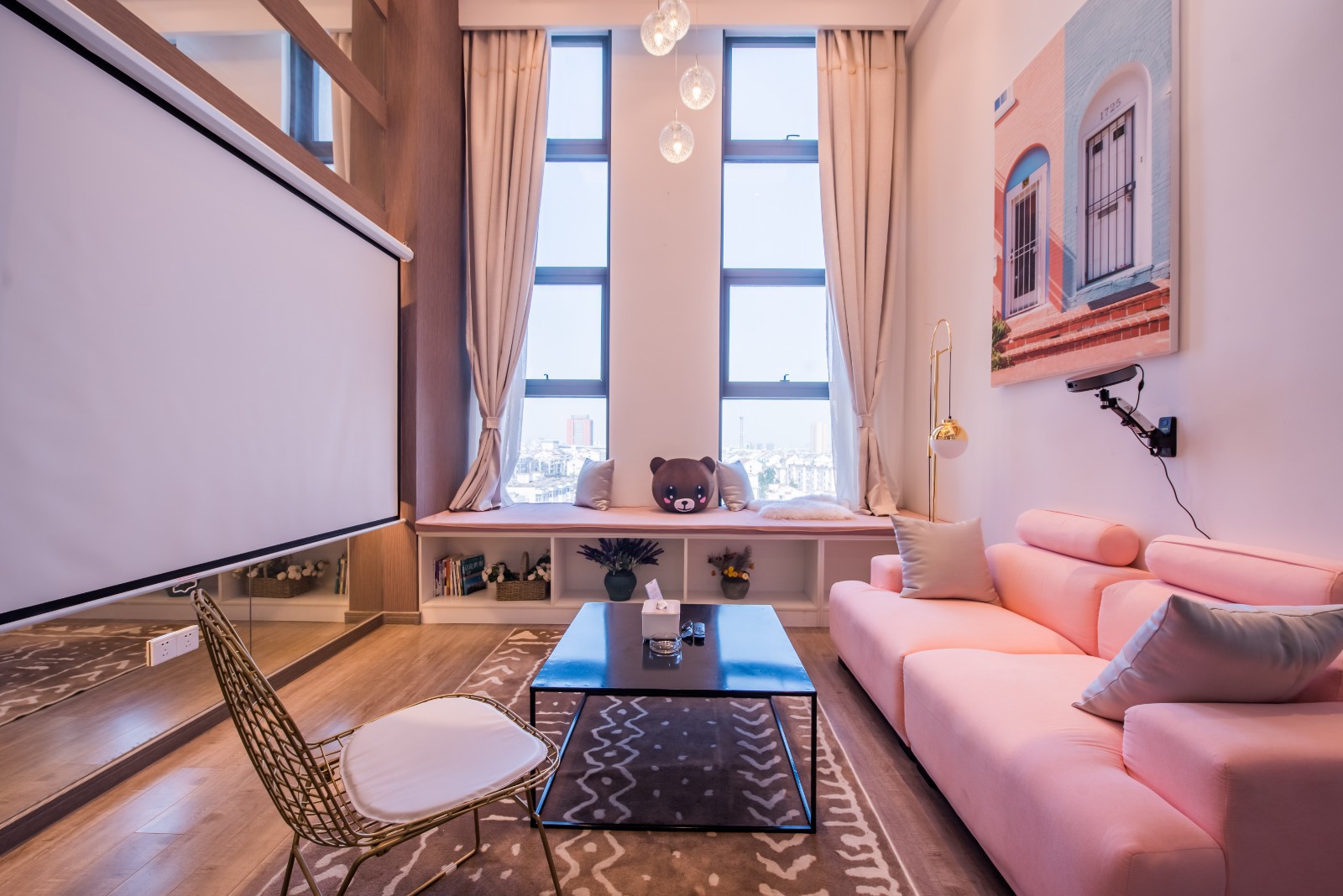 地铁口+直达苏博/拙政园/观前街 loft豪华投影大床房