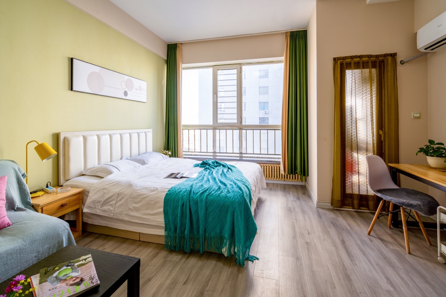 西安路/兴工街/地铁站口/福佳新天地/近星海广场/圣亚海洋/密码门锁/可做饭