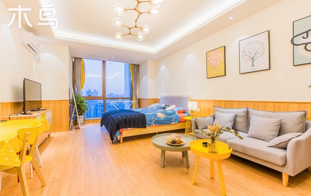 下沙高沙地铁口带浴缸可做饭北欧公寓一居