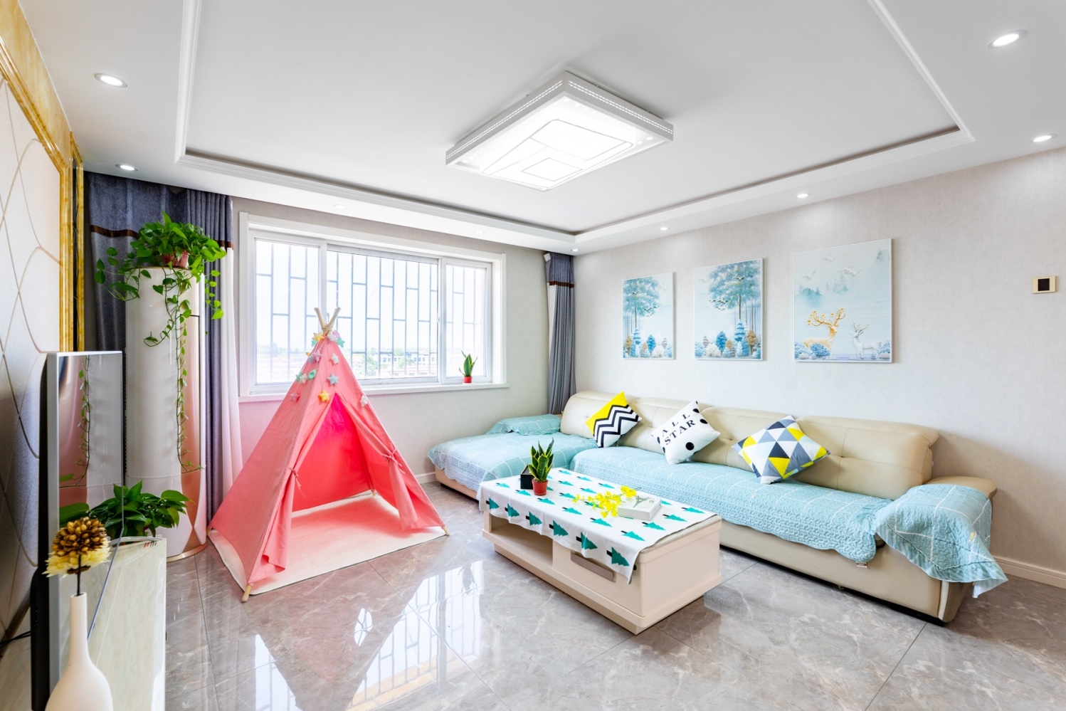 昌黎黄金海岸阿那亚附近欧式风情家庭式公寓（可免费停车）