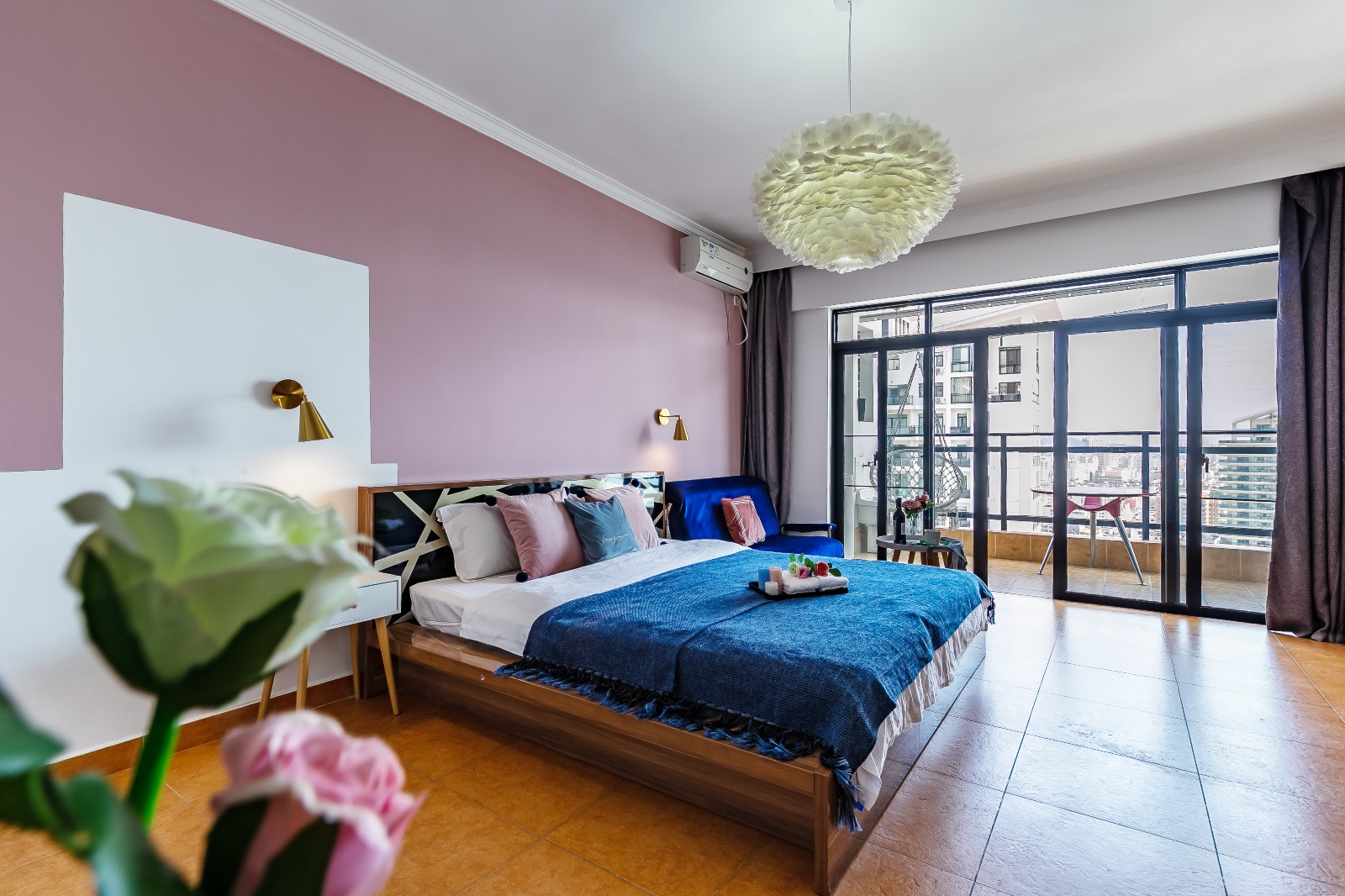 三亚湾海月广场椰梦长廊金凤凰公寓轻奢海景大床（送游艇潜水）