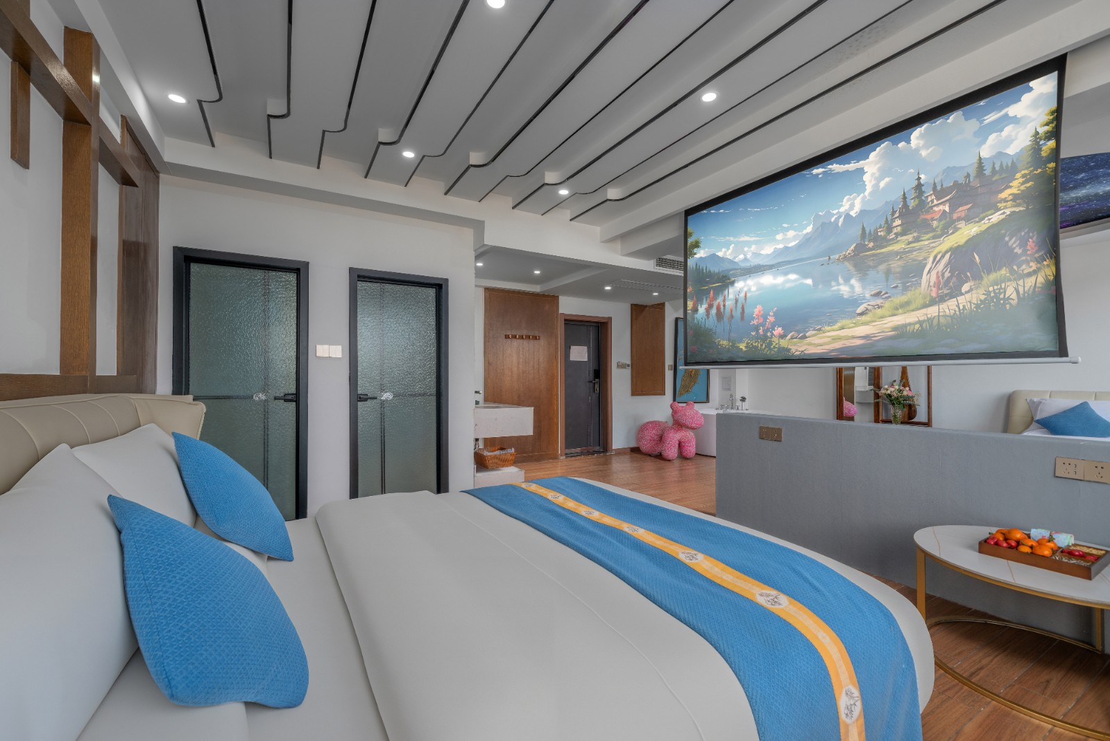 🏅连住接机或接站🌸迎溪四人家庭房🌸近忠义市场🌸空调浴缸投影🌸停车方便