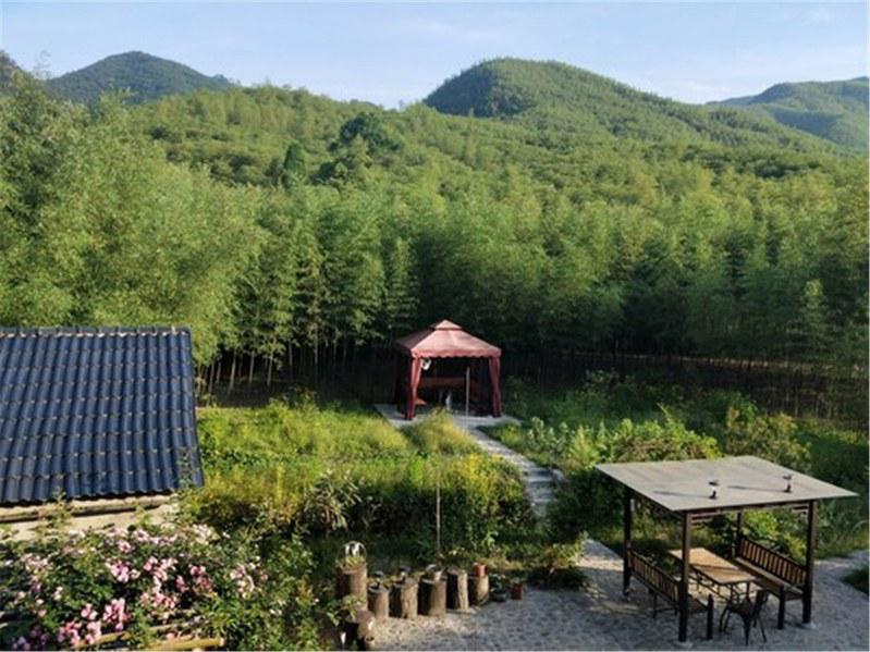 莫干氧泉山居五房包栋有院有山草坪烧烤做饭方便