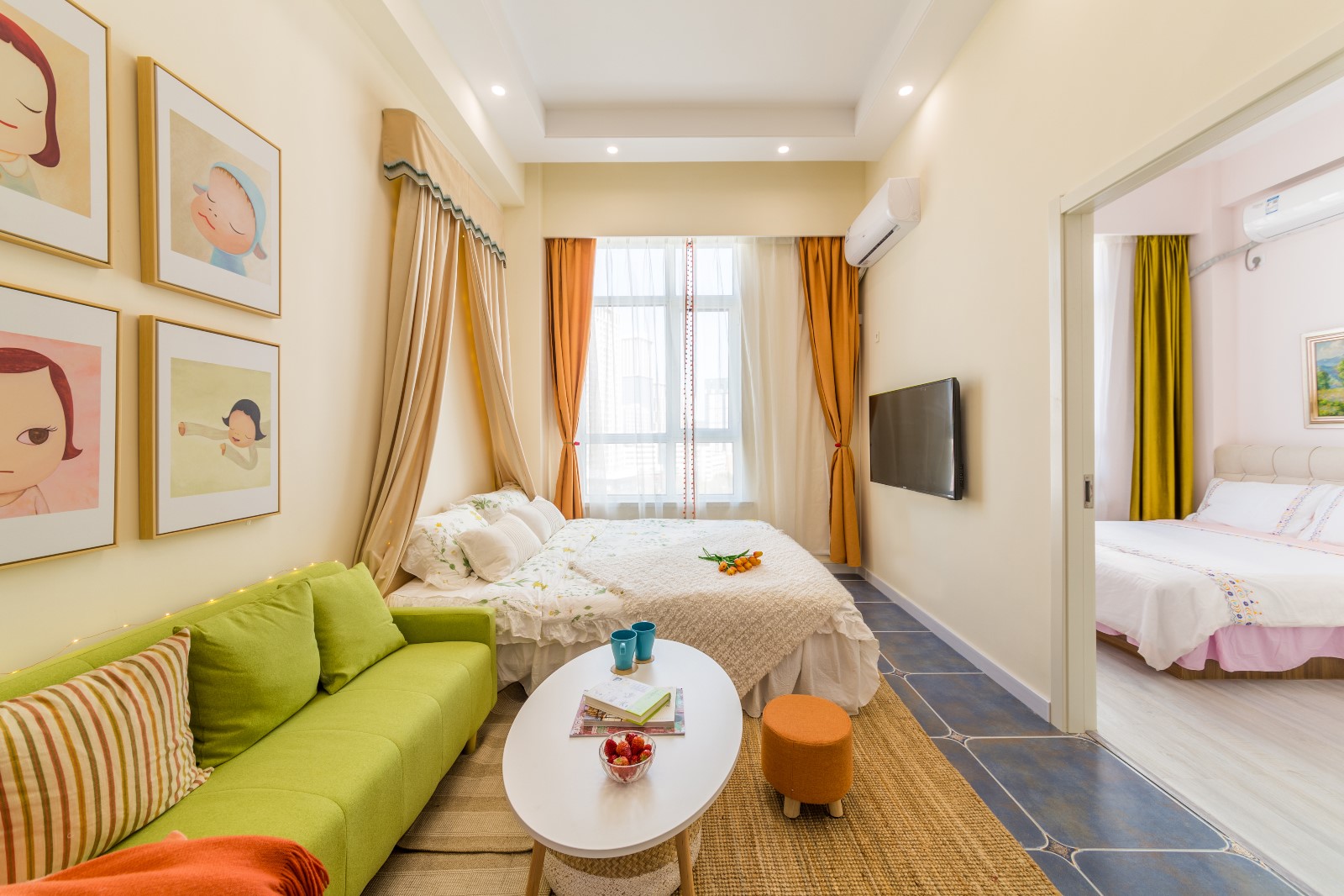 【揽月湾】高新园区地铁一号线挑高三床两居室