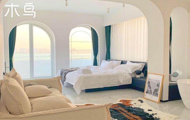 厦门nomi半岛民宿集美学村/杏林湾/园博苑罗马海景大床房c