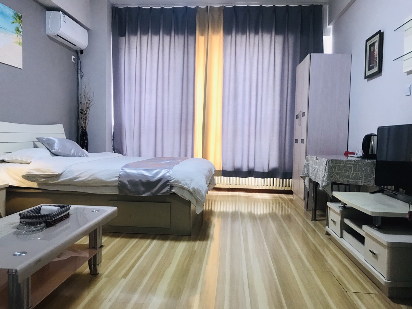 西安路/兴工街/地铁站口/福佳新天地/近星海广场/圣亚海洋/密码门锁/可做饭