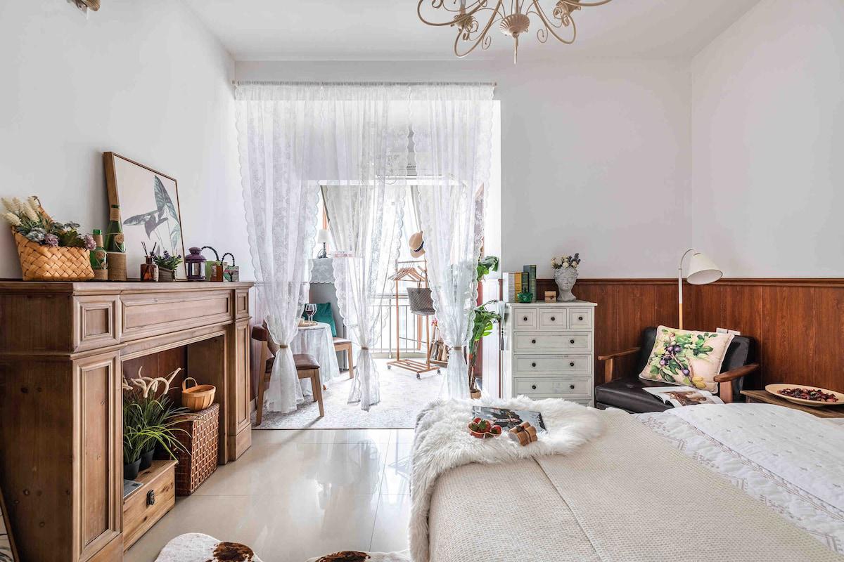 暂不接待｛法式布蕾｝可月租｜浪漫落地大窗直面都市夜景｜