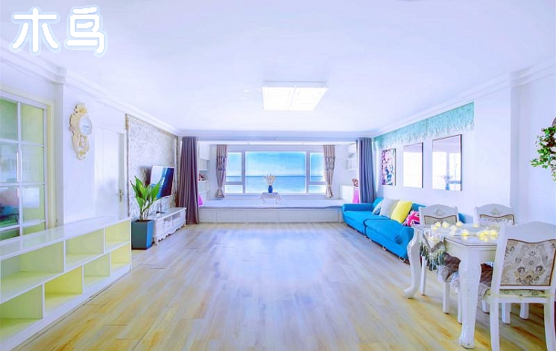 正对威海高区国际海水浴场舒适整洁大居室观海套房