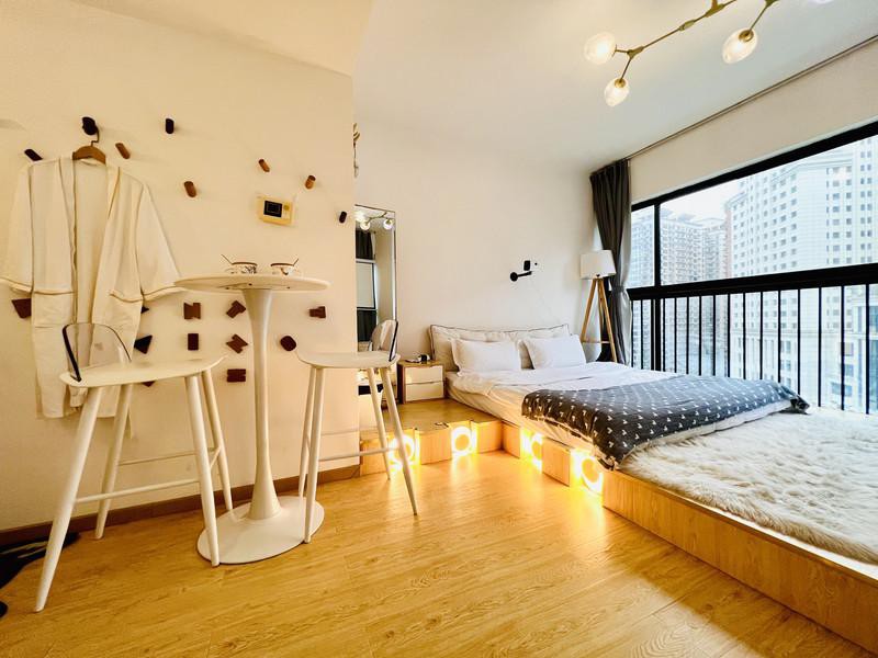 【路寓·白露】步行到解放碑洪崖洞·落地窗·温馨大床