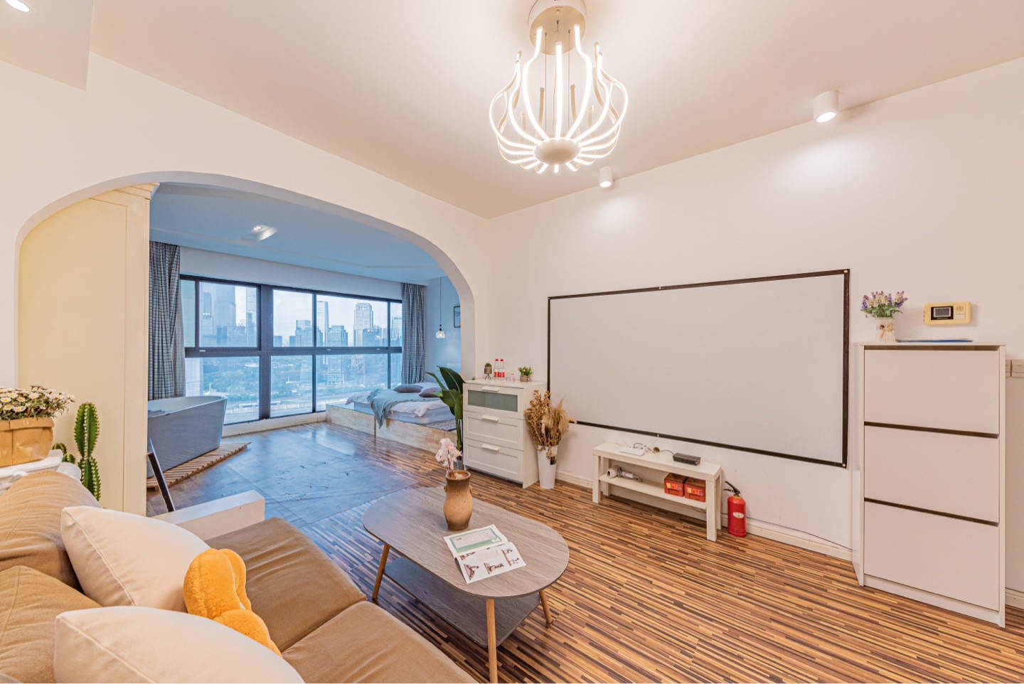 近解放碑 洪崖洞 清新居家大床房