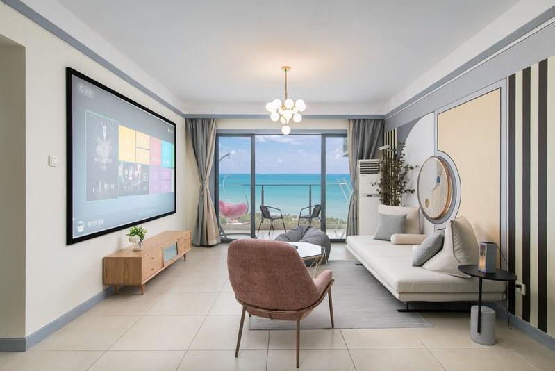 三亚湾蓝色海岸梦与海·全海两房一厅   可做饭